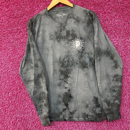 Primitive Spiderweb Tie Dye Long Sleeve T-Shirt Small