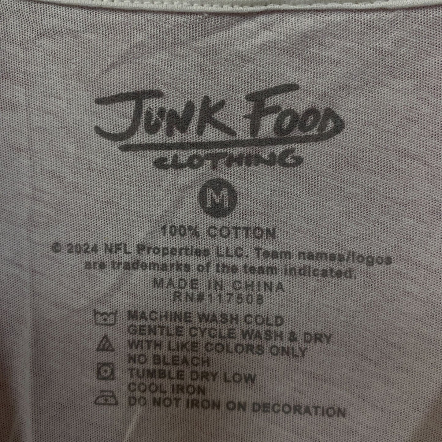 Junk Food Clothing NFL San Francisco 49ers Football Cropped Sleeveless T-Shirt Medium