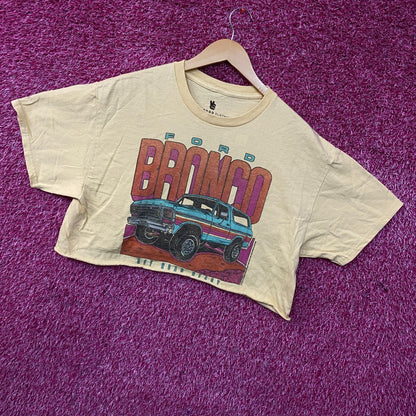 Junk Food Clothing Women's Bronco Off Road Ready Flea Market Crop Tee Medium