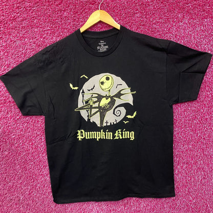 Tim Burton The Nightmare Before Christmas Jack Skellington Pumpkin King T-Shirt XL