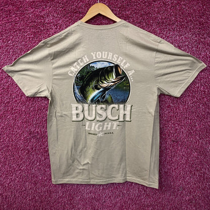 Brew City Busch Light "Catch Yourself A..." Graphic T-Shirt Large
