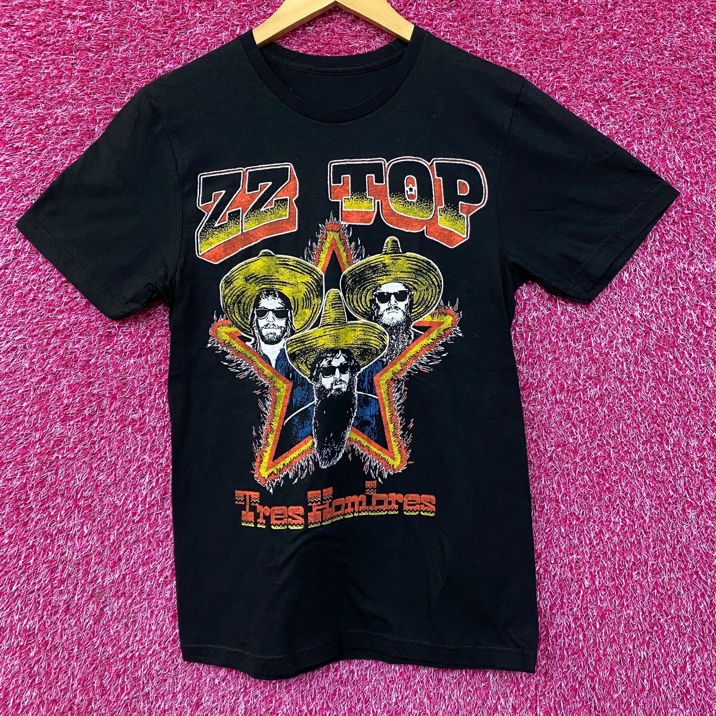 ZZTop Tres Hombres Album Cover Rock Band T-Shirt Medium