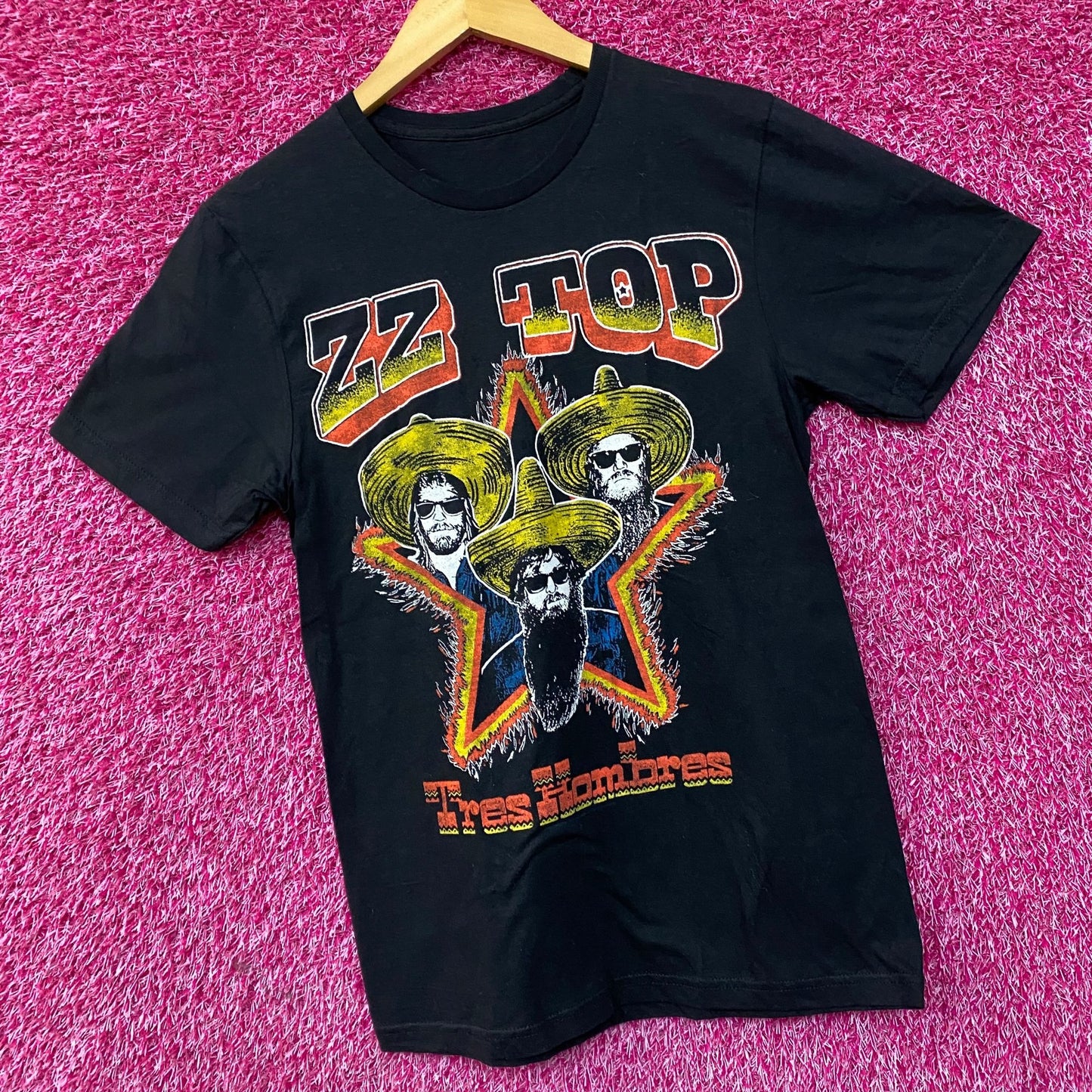 ZZTop Tres Hombres Album Cover Rock Band T-Shirt Medium