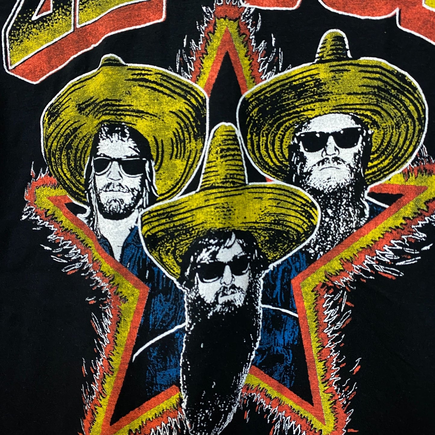 ZZTop Tres Hombres Album Cover Rock Band T-Shirt Medium