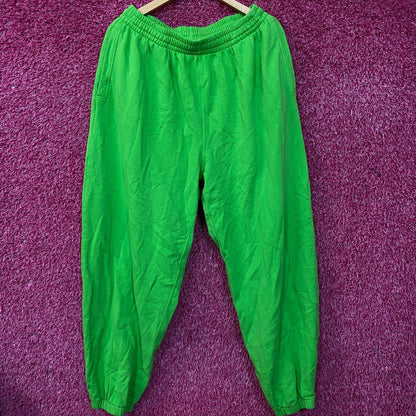 Electric Green Sweat Pants Size XL