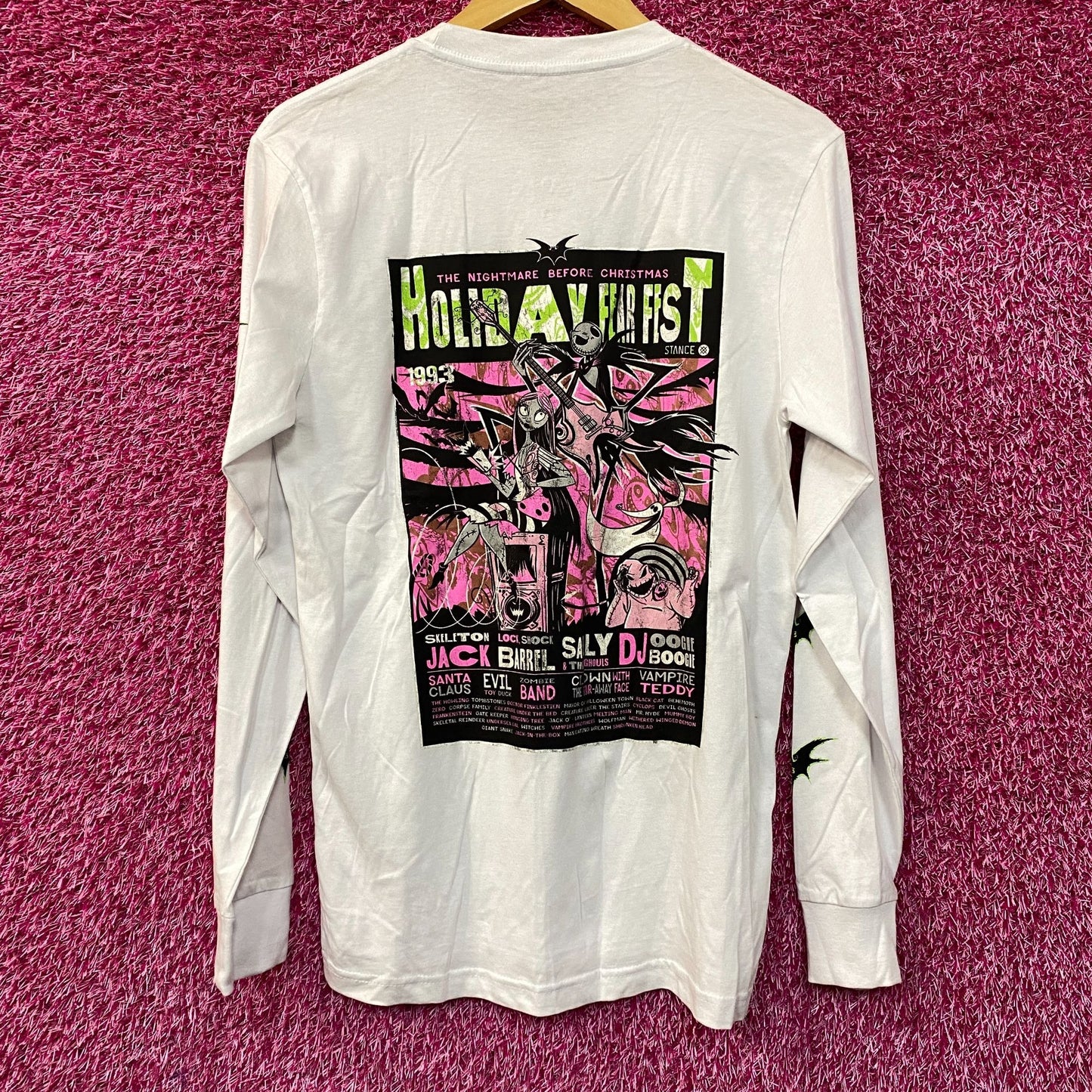 Stance The Nightmare Before Christmas Holiday Fear Fest Long Sleeve T-Shirt Small