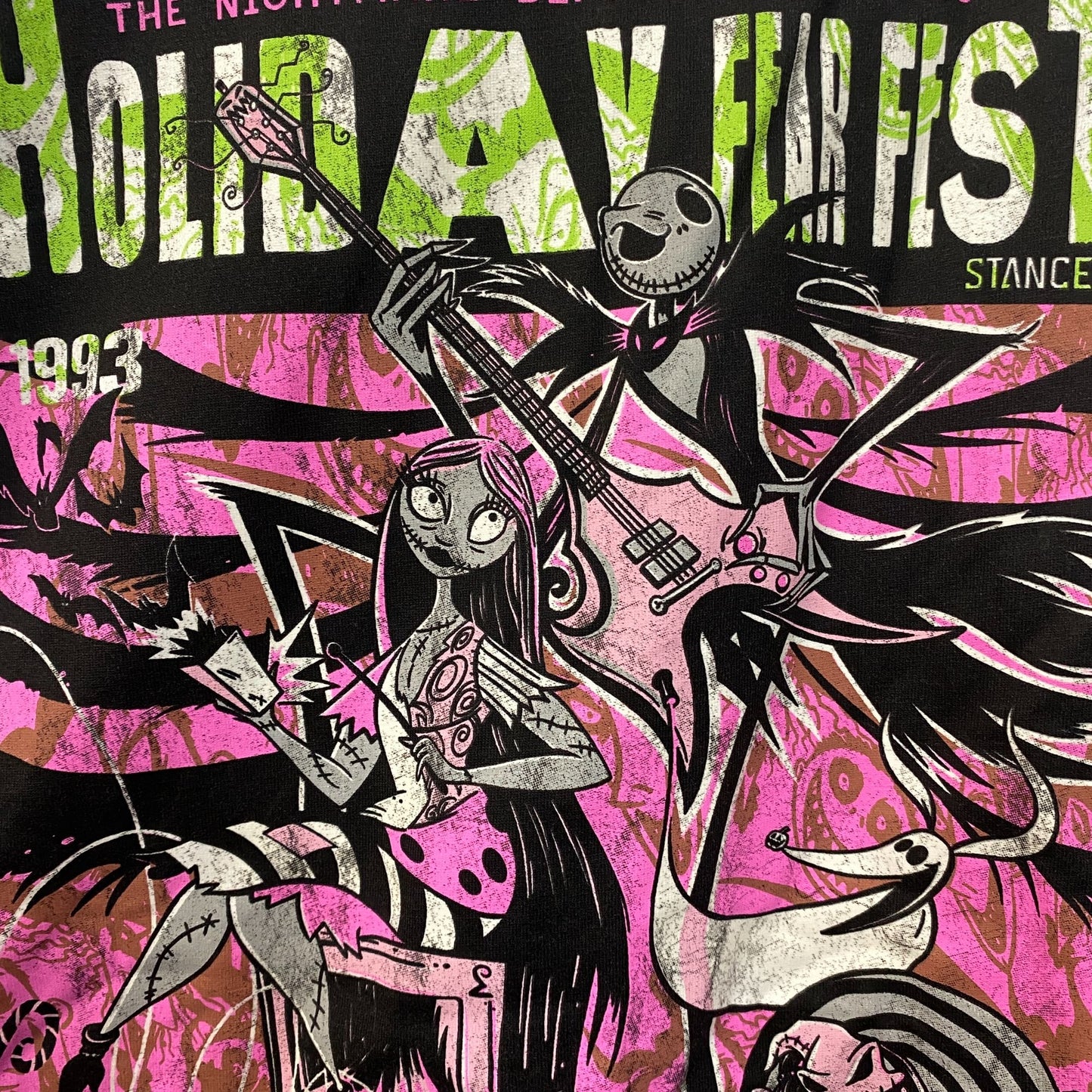 Stance The Nightmare Before Christmas Holiday Fear Fest Long Sleeve T-Shirt Small