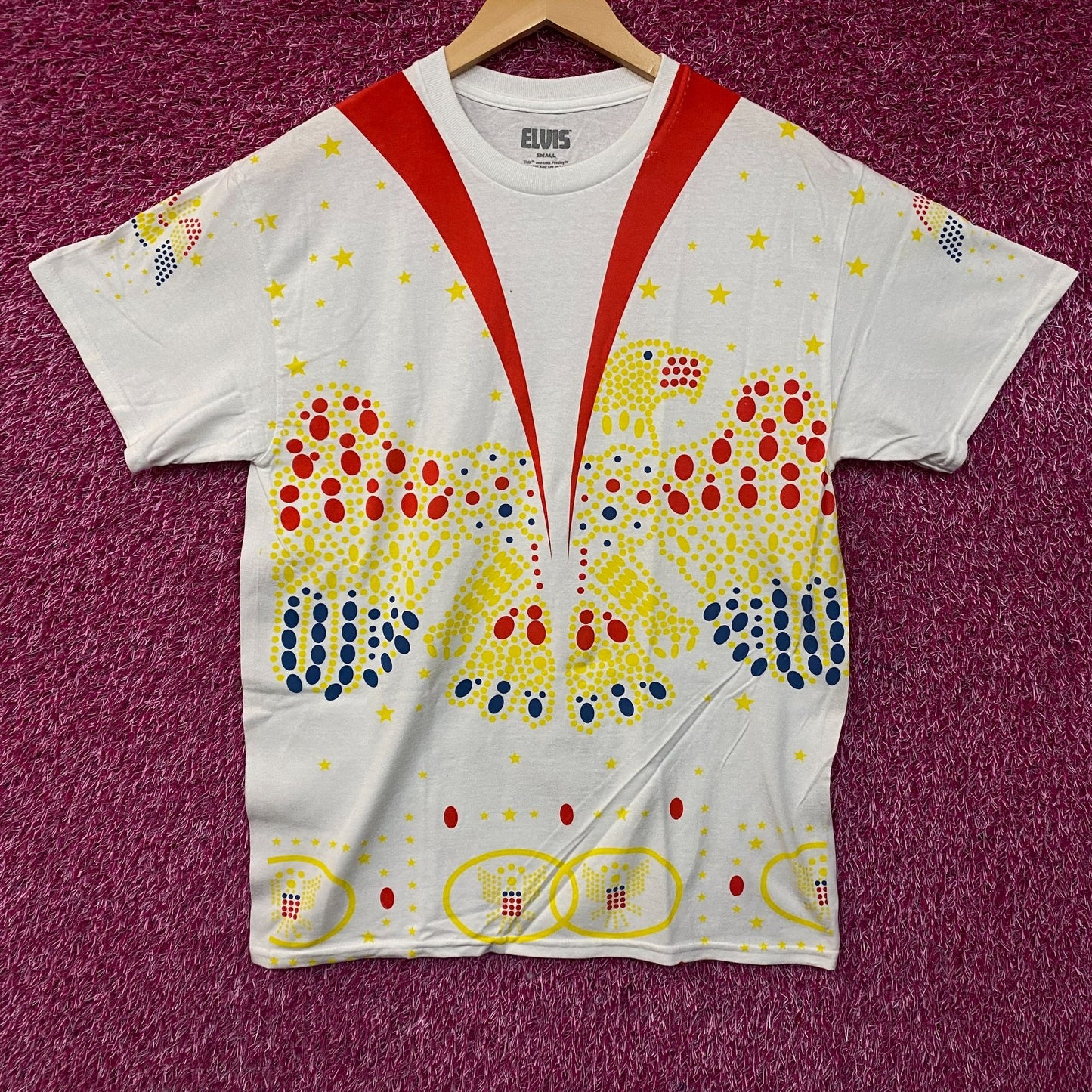 Elvis Presley Iconic Jumpsuit Costume Graphic Tee Small