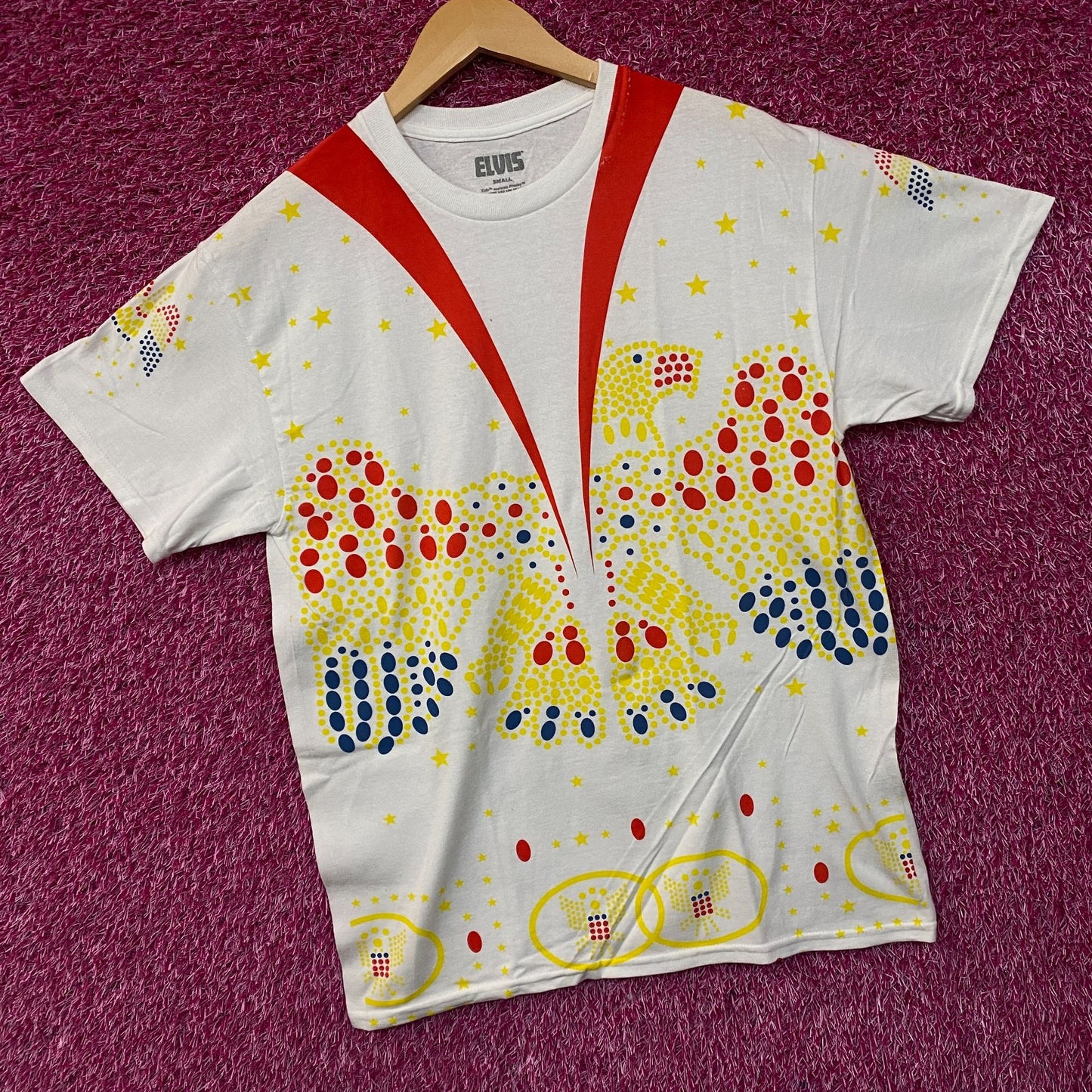 Elvis Presley Iconic Jumpsuit Costume Graphic Tee Small