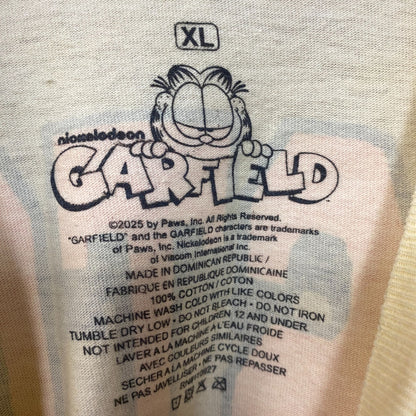 Garfield Boston Baseball Cartoon Graphic Design T-Shirt XL