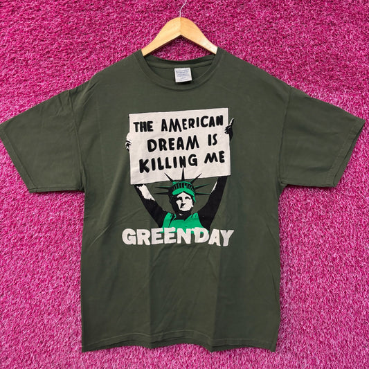 Green Day the American dream is killing me rock Tshirt size large