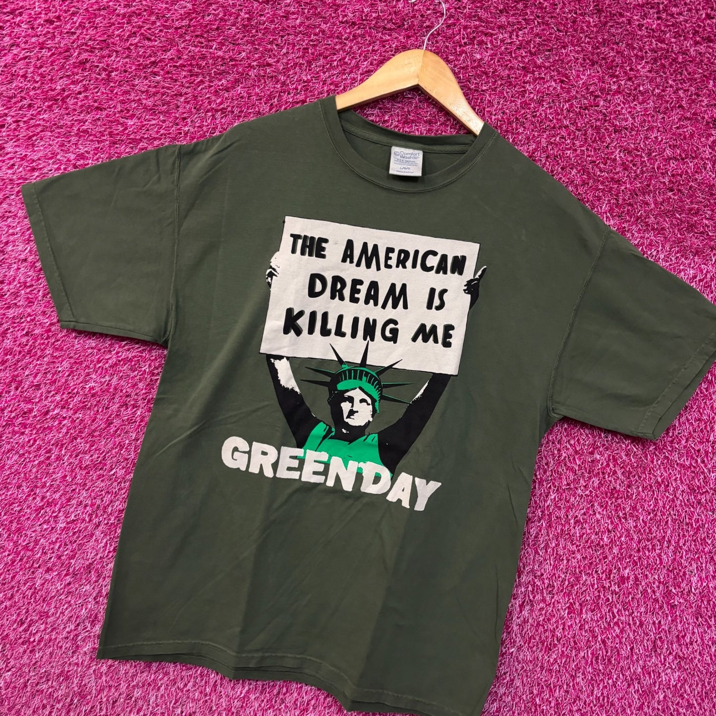 Green Day the American dream is killing me rock Tshirt size large