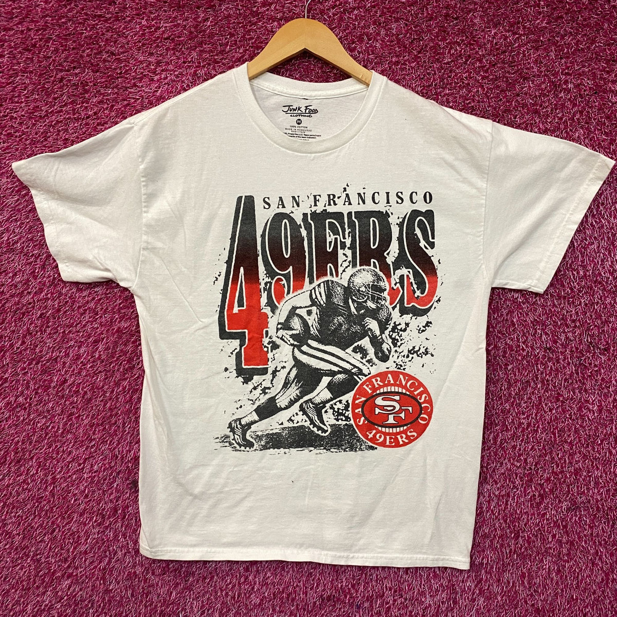 Junk Food Clothing San Francisco 49rs Tshirt size Medium