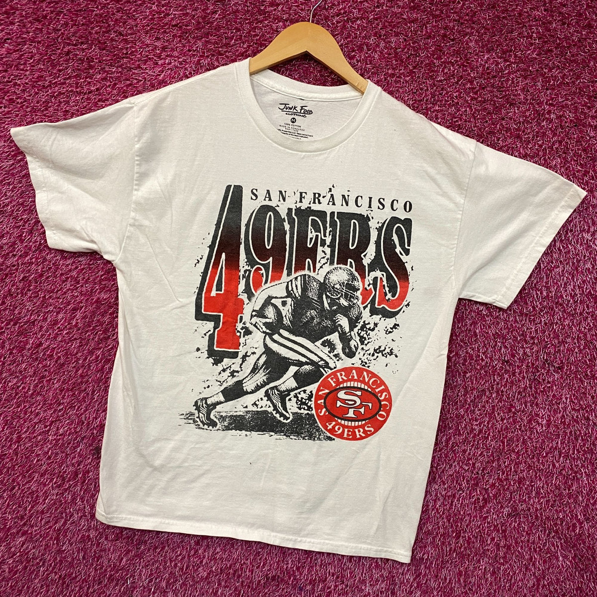 Junk Food Clothing San Francisco 49rs Tshirt size Medium