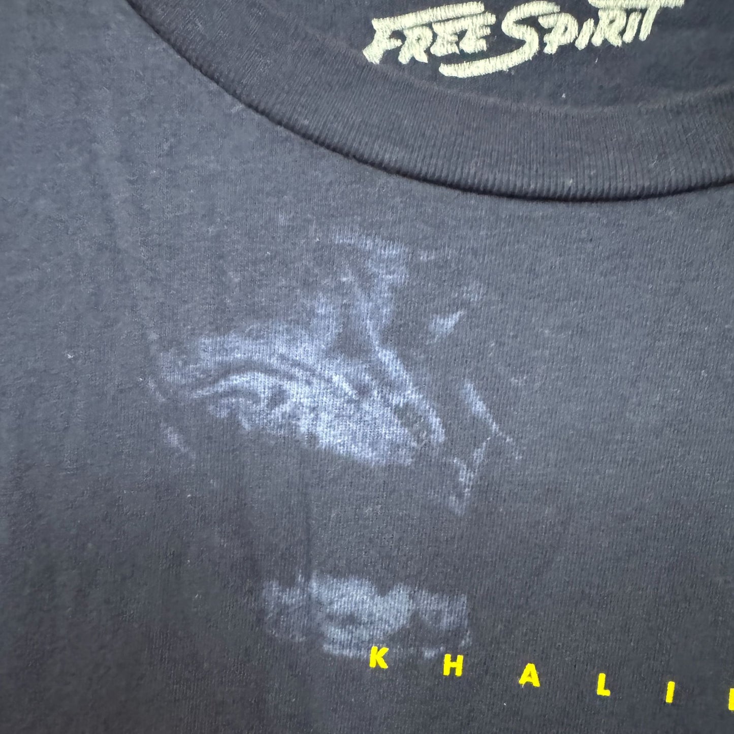 Khalid Free Spirit Spell Out Tour Wing Dyed Long Sleeve M