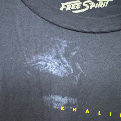 Khalid Free Spirit Spell Out Tour Wing Dyed Long Sleeve M
