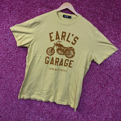 Junk Food Earl's Garage Vintage Style Graphic Women's T-Shirt XL