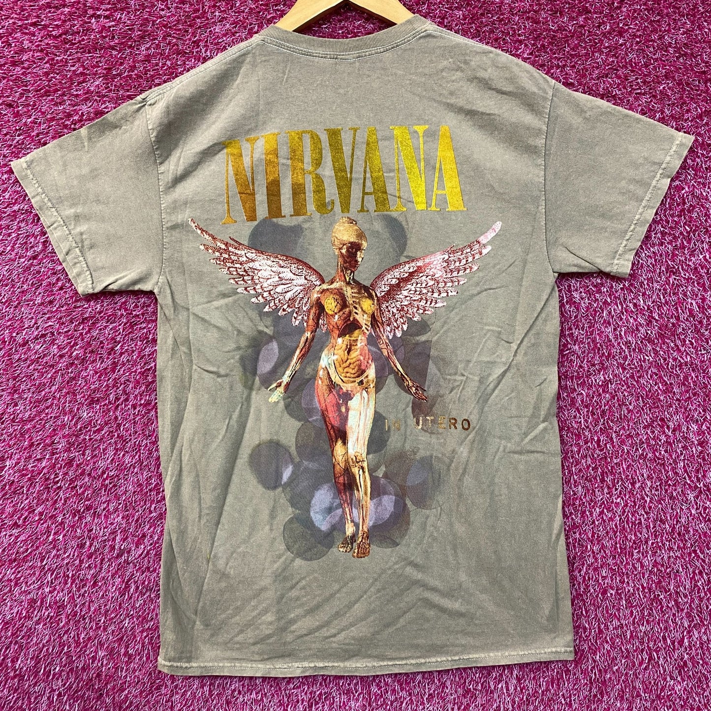 Nirvana In Utero Double Sided Tshirt size medium