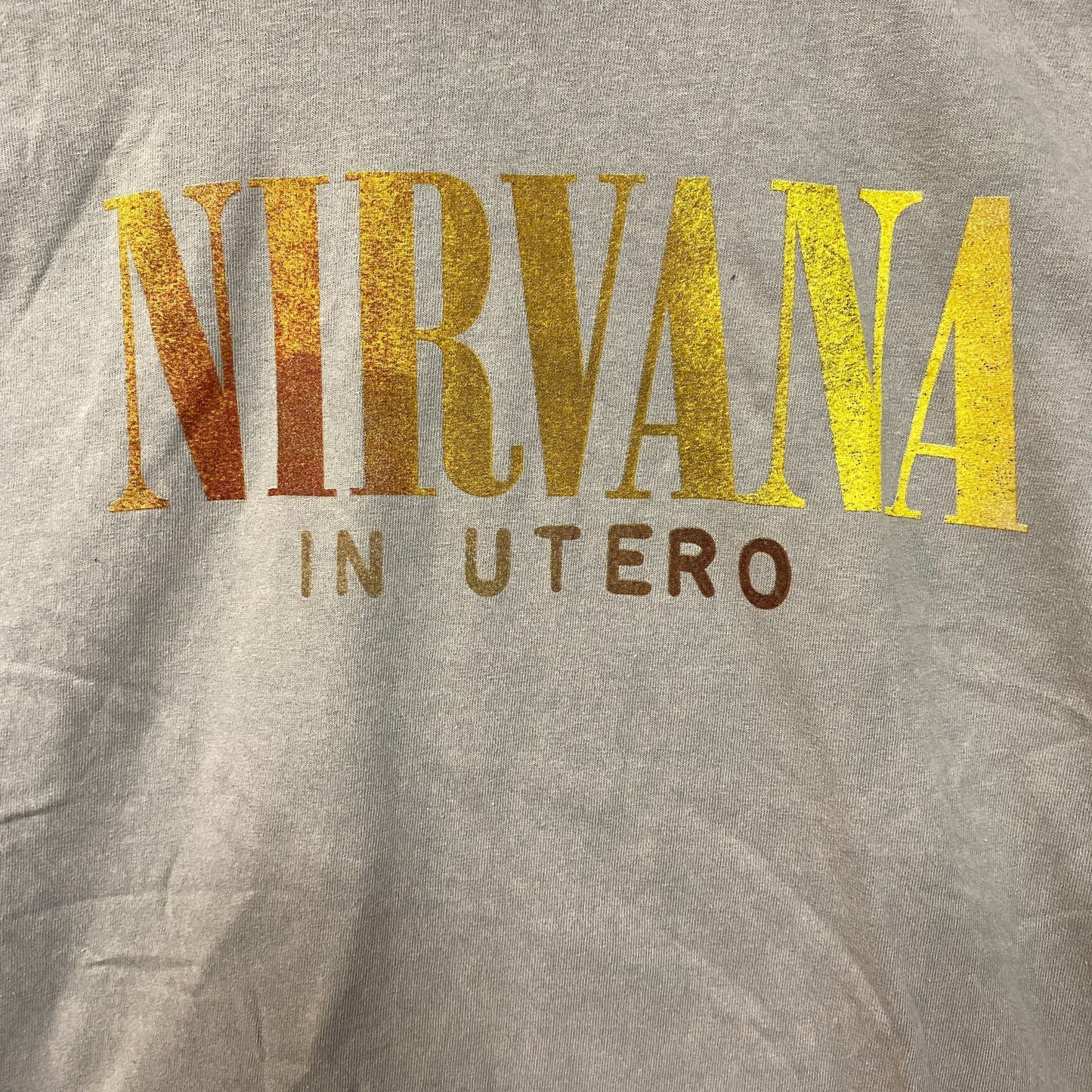 Nirvana In Utero Double Sided Tshirt size medium