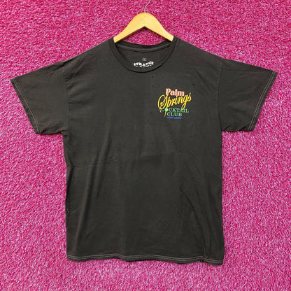 Strange Daze Palm Springs Cocktail Club T-Shirt Large