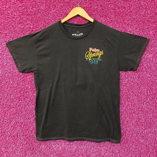 Strange Daze Palm Springs Cocktail Club T-Shirt Large