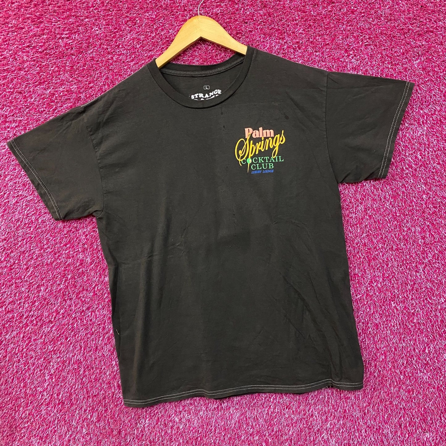 Strange Daze Palm Springs Cocktail Club T-Shirt Large