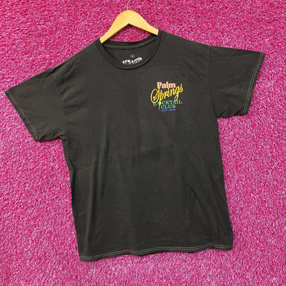 Strange Daze Palm Springs Cocktail Club T-Shirt Large