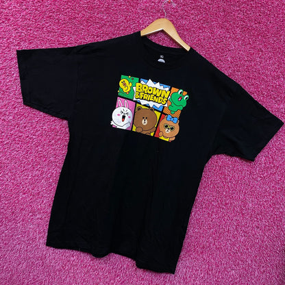 Brown and Friends Tshirt size XL Sally, Choco & Leonard Tee