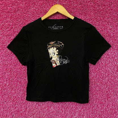 Betty Boop Harley Davidson Y2K Style Croptop Large