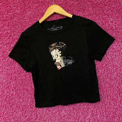 Betty Boop Harley Davidson Y2K Style Croptop Large