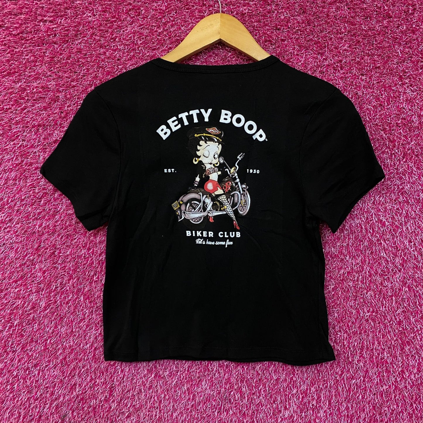 Betty Boop Harley Davidson Y2K Style Croptop Large