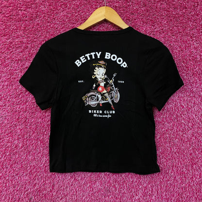 Betty Boop Harley Davidson Y2K Style Croptop Large
