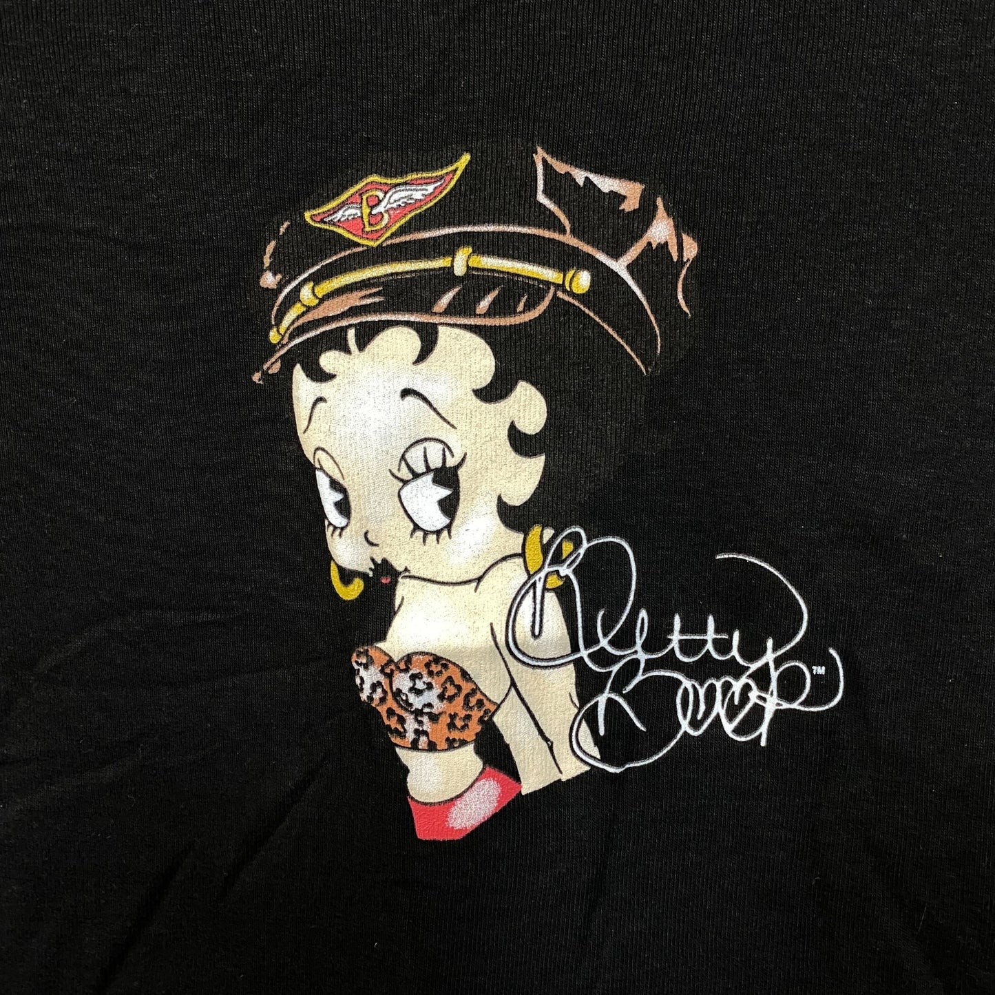 Betty Boop Harley Davidson Y2K Style Croptop Large