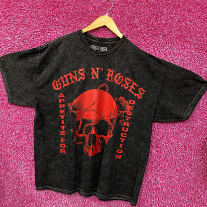 Guns N' Roses Appetite For Destruction Red Skull Graphic T-Shirt  S/M