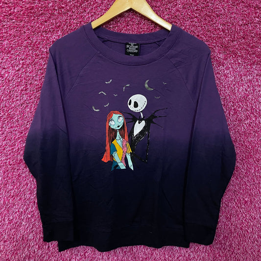 Jack & Sally Nightmare Before Christmas Disney Crewneck M