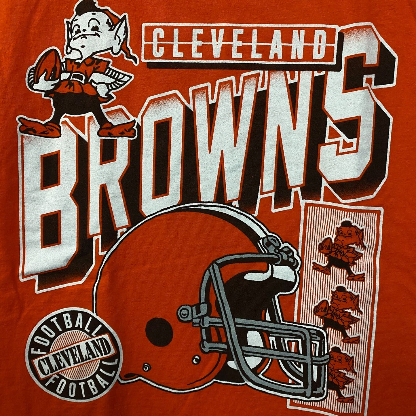 Junk Food Clothing NFL Cleveland Browns Checkdown Flea Market Tee Small