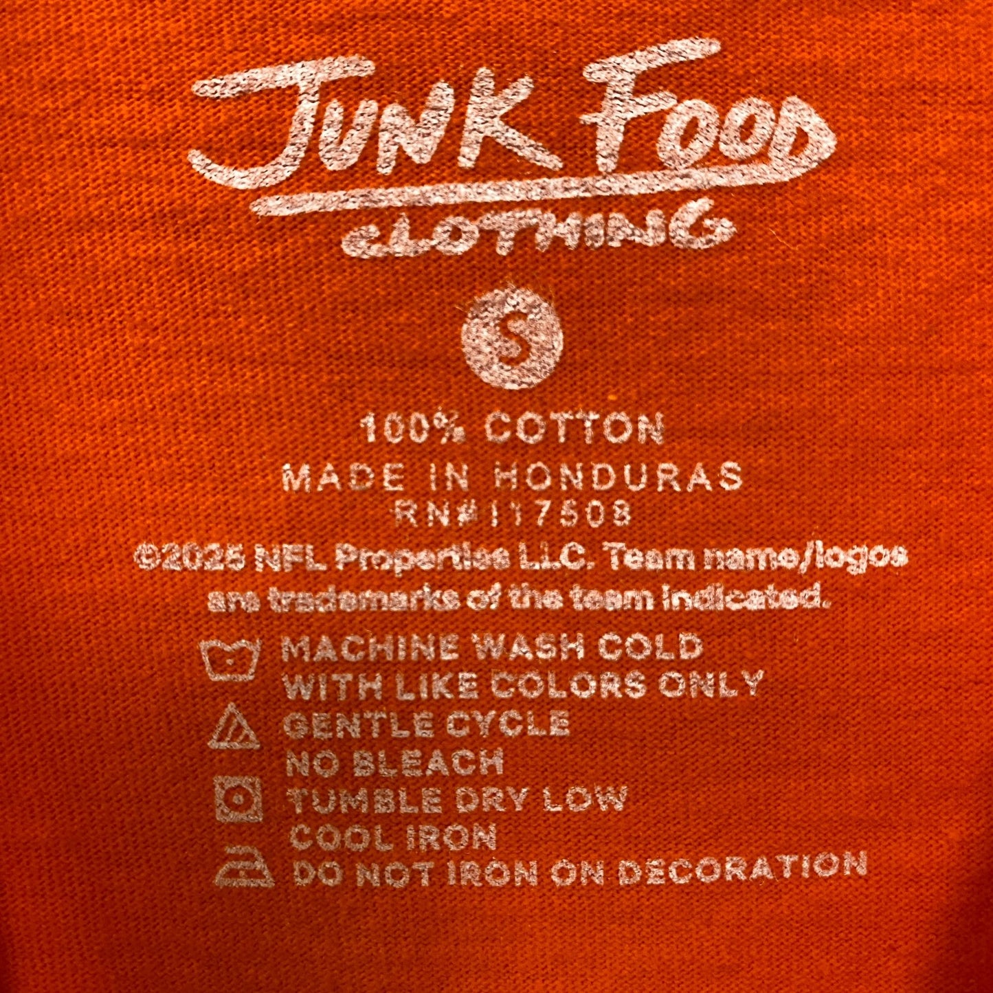 Junk Food Clothing NFL Cleveland Browns Checkdown Flea Market Tee Small