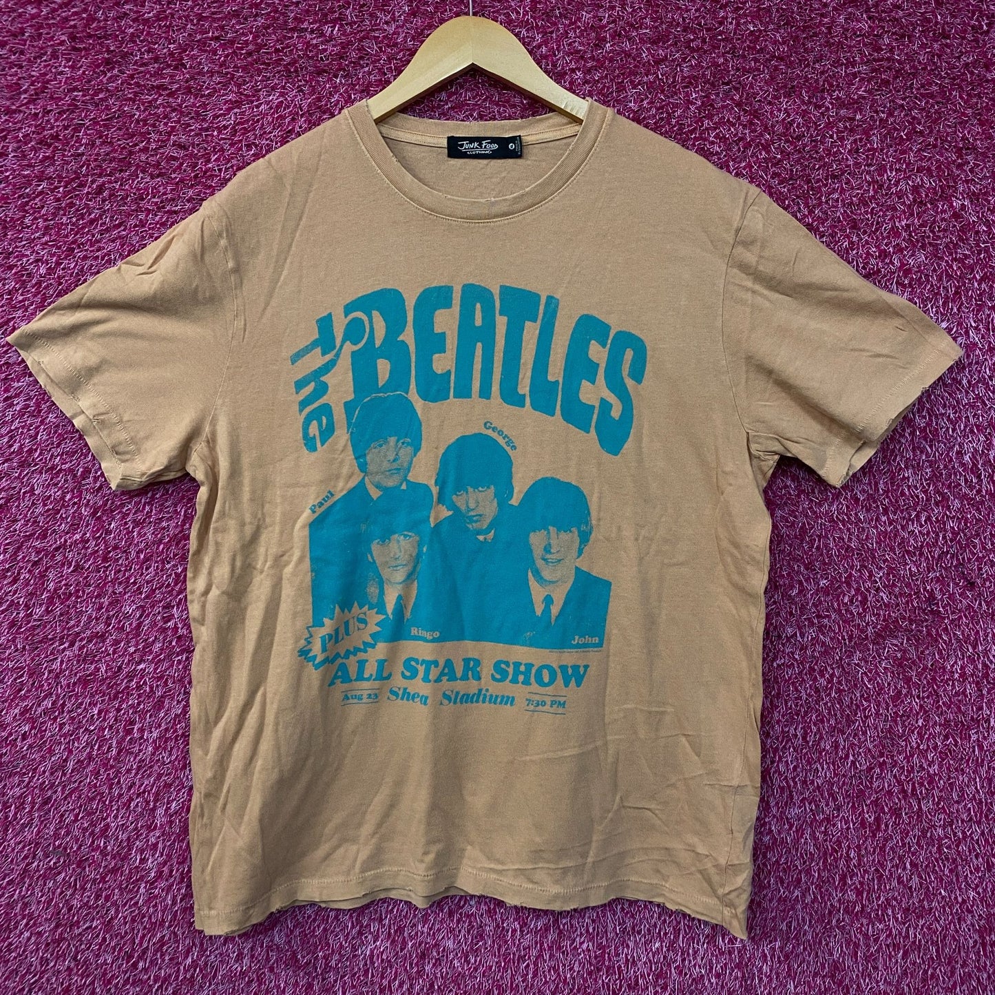 Junk Food Clothing The Beatles All-Star Show Vintage Style Tee XL
