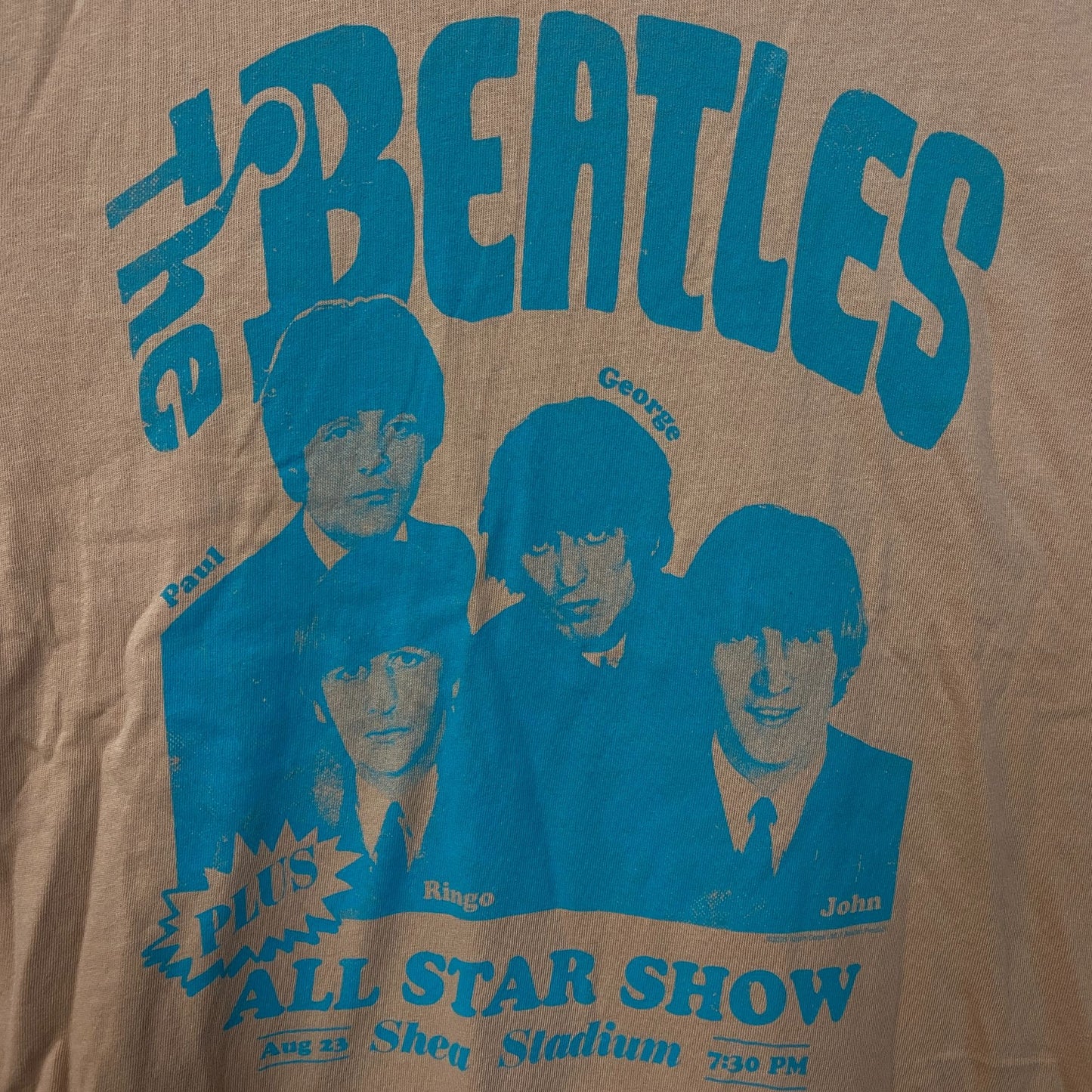 Junk Food Clothing The Beatles All-Star Show Vintage Style Tee XL