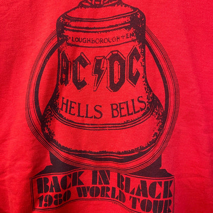 AC/DC Hells Bells Back in Black 1980 World Tour Pullover Sweatshirt Medium