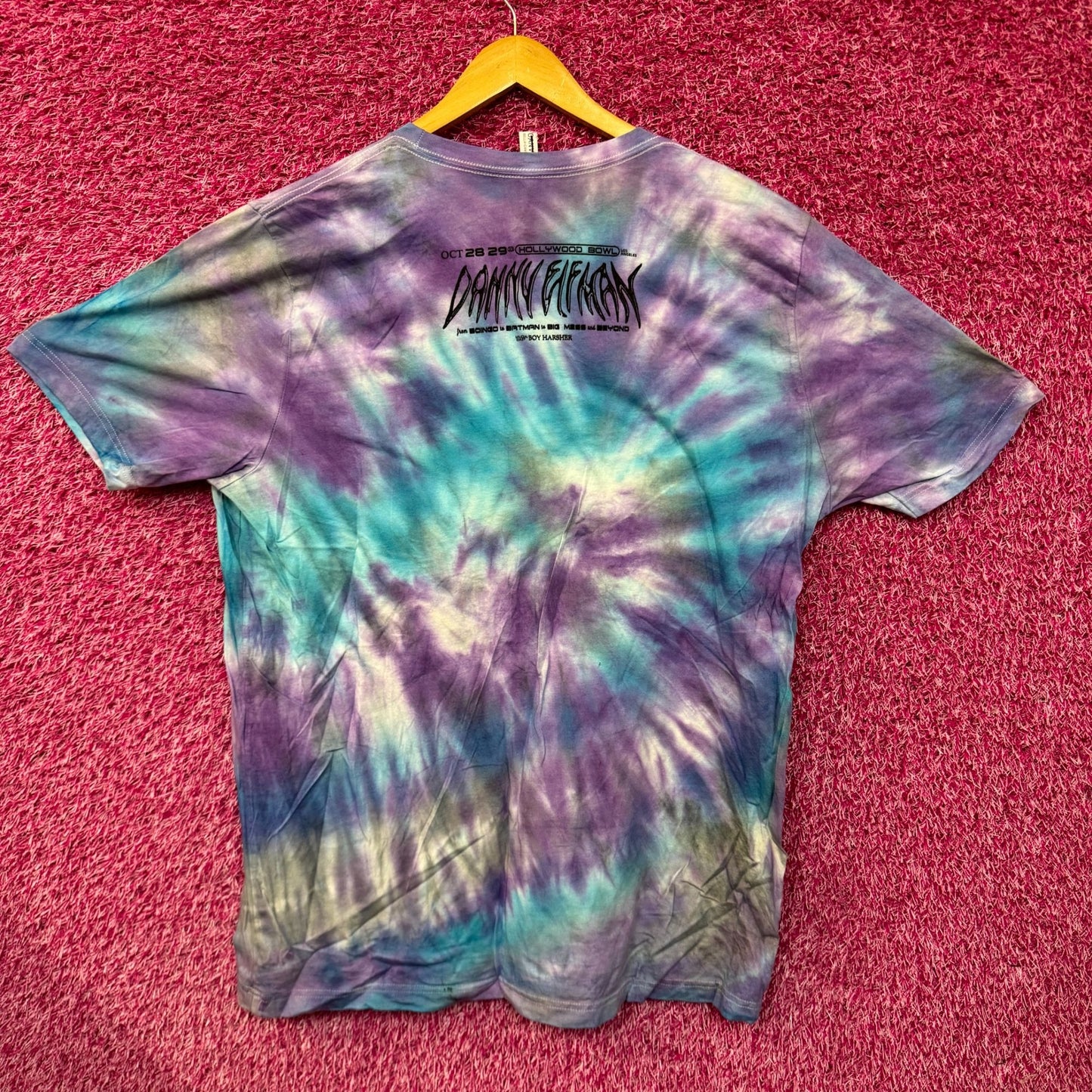 Nightmare before Xmas Danny elf man tiedye tee size 2XL