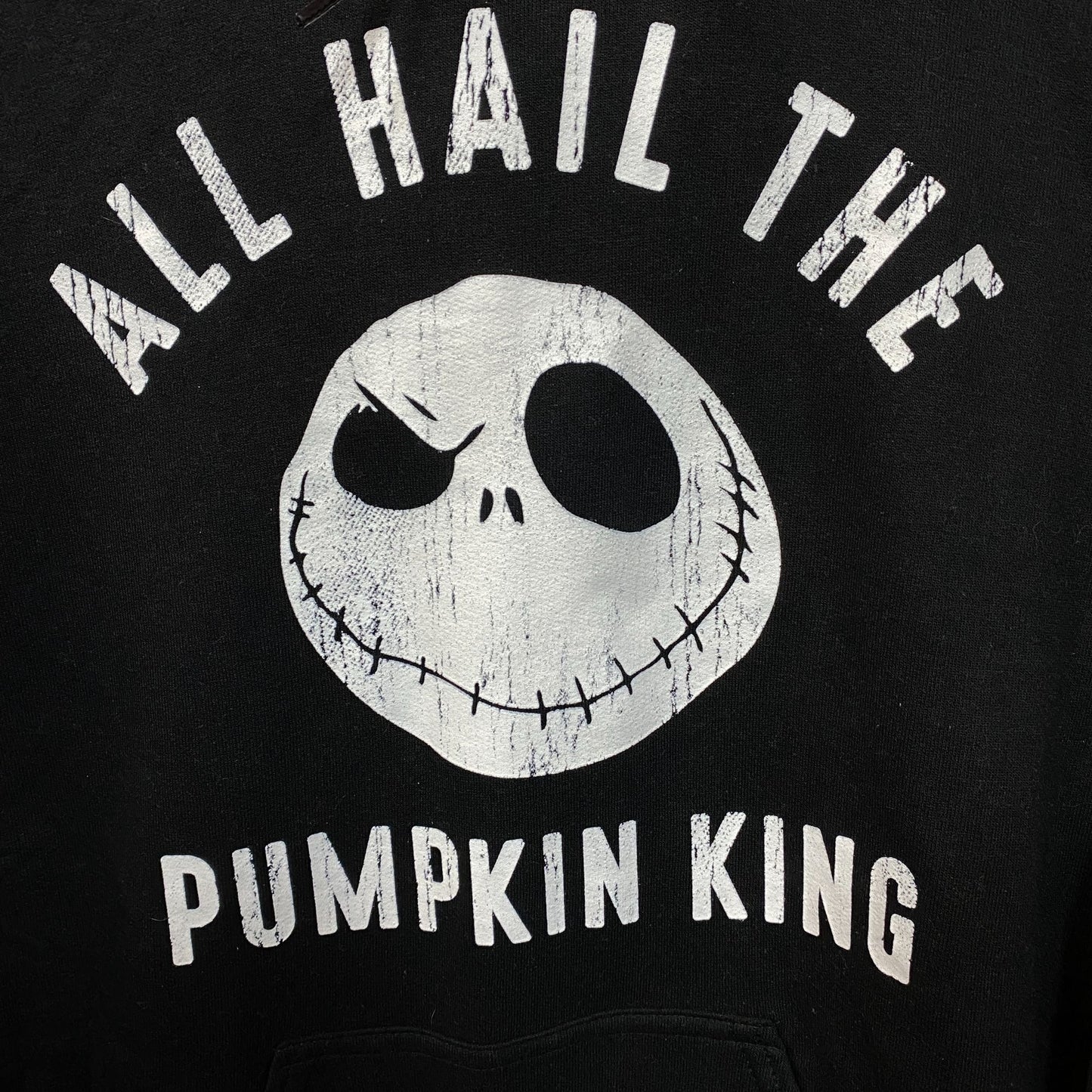 Jack Skellington All Hail The Pumpkin King Hoodie size XS