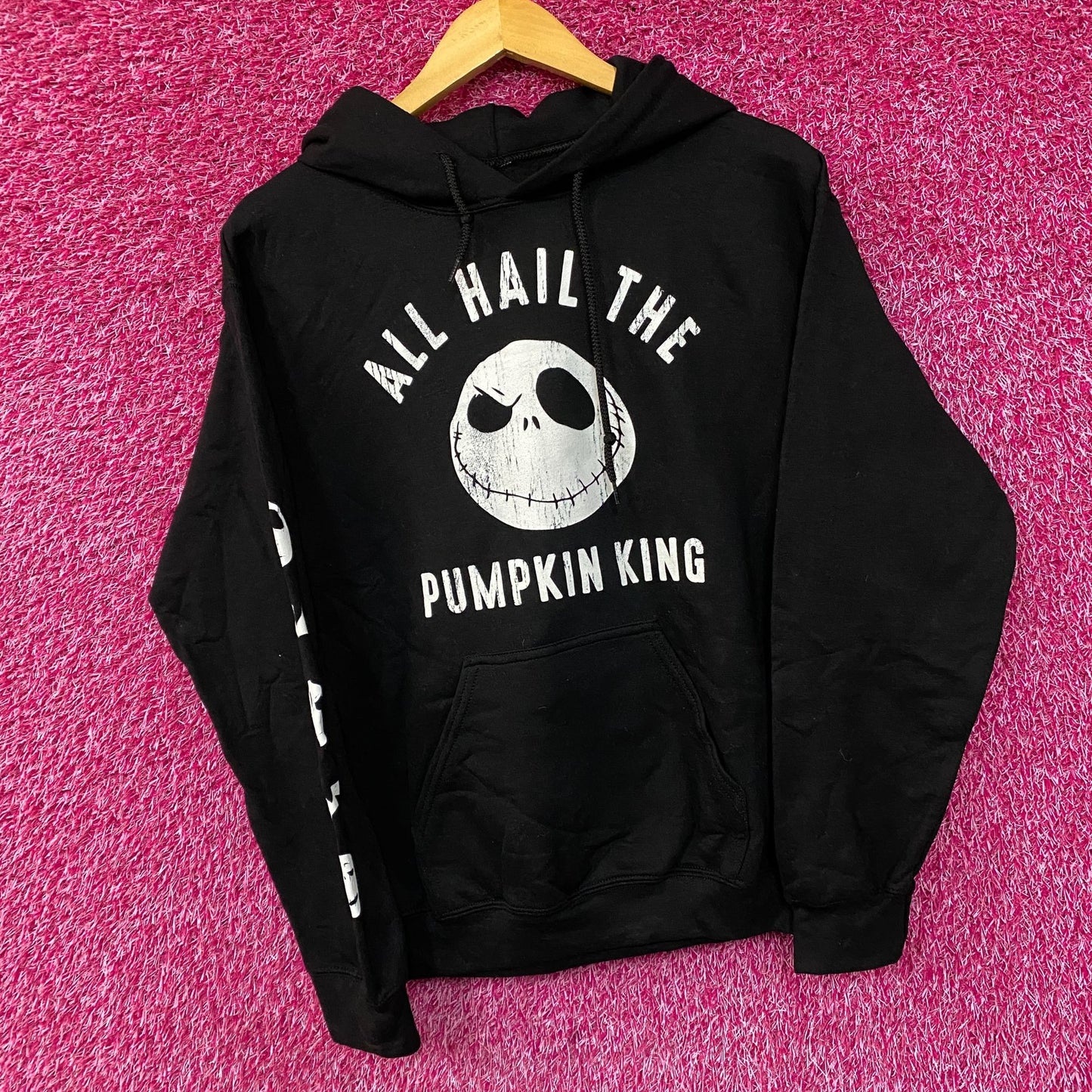 Jack Skellington All Hail The Pumpkin King Hoodie size XS
