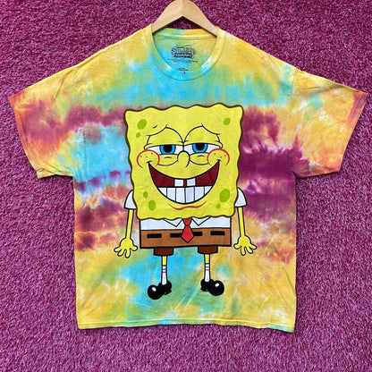 Nickelodeon SpongeBob Happy Times tiedye Tshirt size large