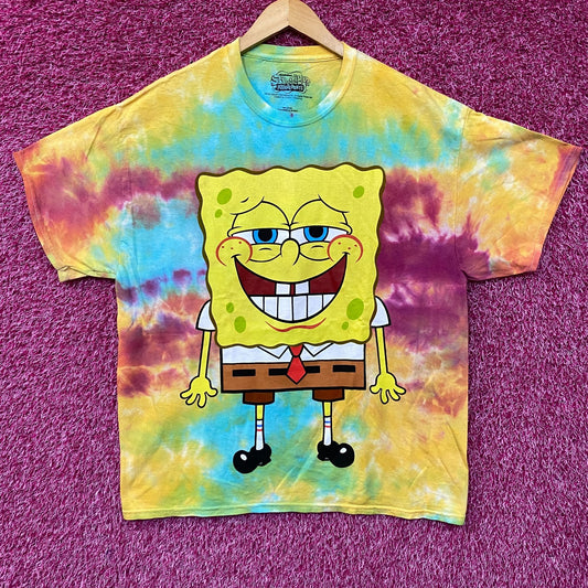 Nickelodeon SpongeBob Happy Times tiedye Tshirt size large