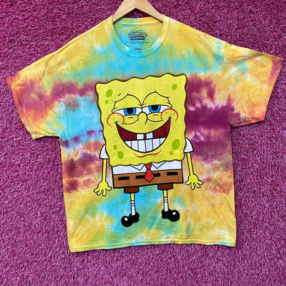 Nickelodeon SpongeBob Happy Times tiedye Tshirt size large