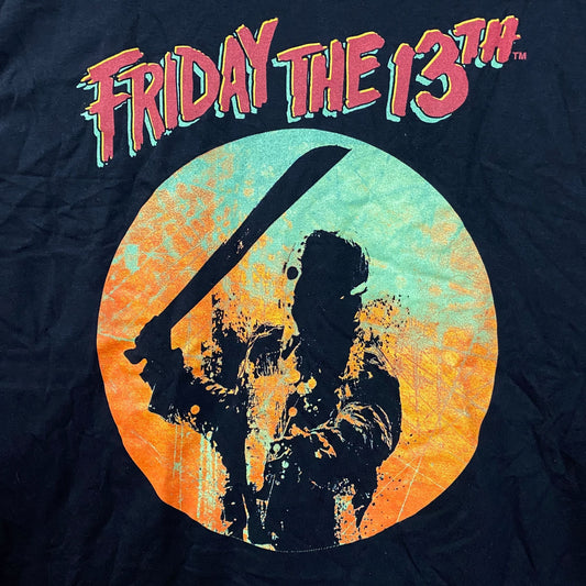 Gildan Friday The 13th Jason Voorhees Retro Game Graphic Design T-shirt Large