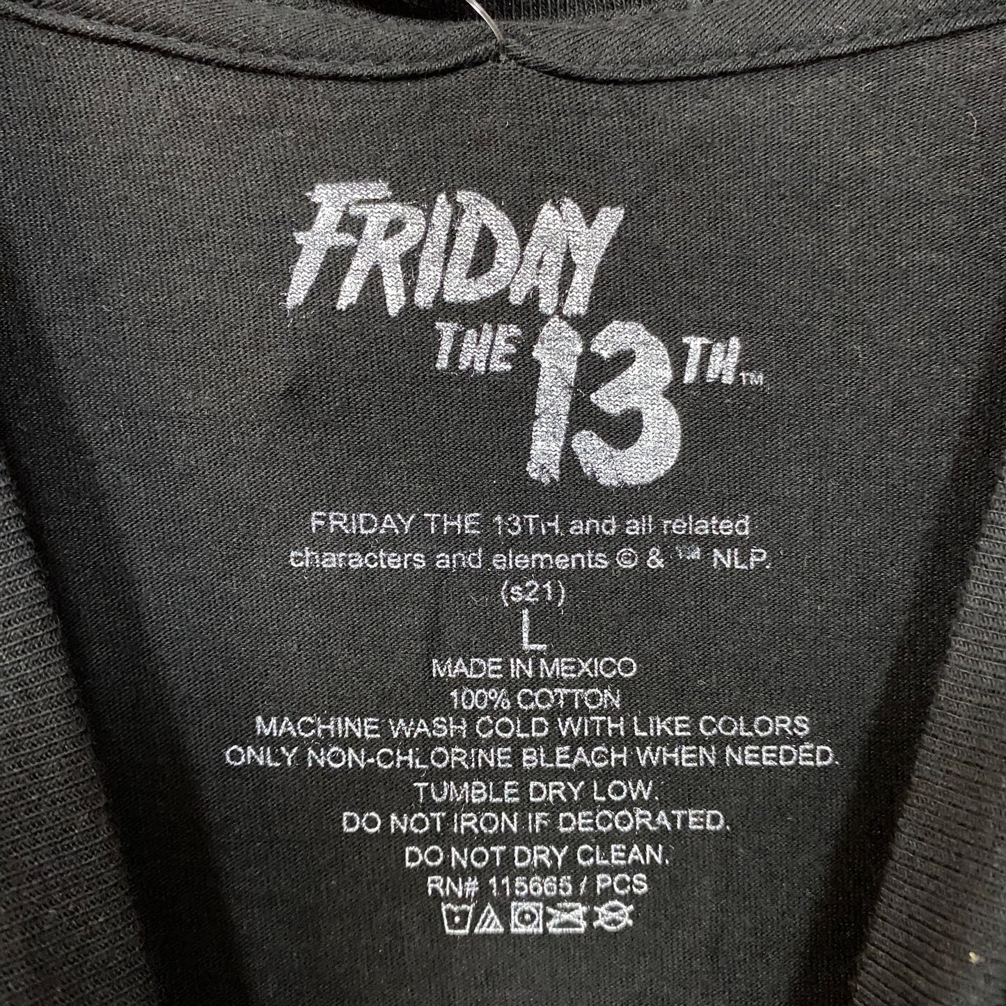 Gildan Friday The 13th Jason Voorhees Retro Game Graphic Design T-shirt Large