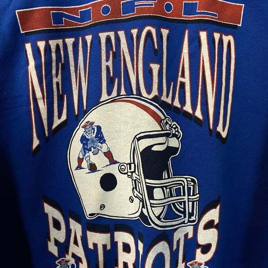 Junk Food Clothing New England Patriots Helmet Flea Market Crew Fleece XS