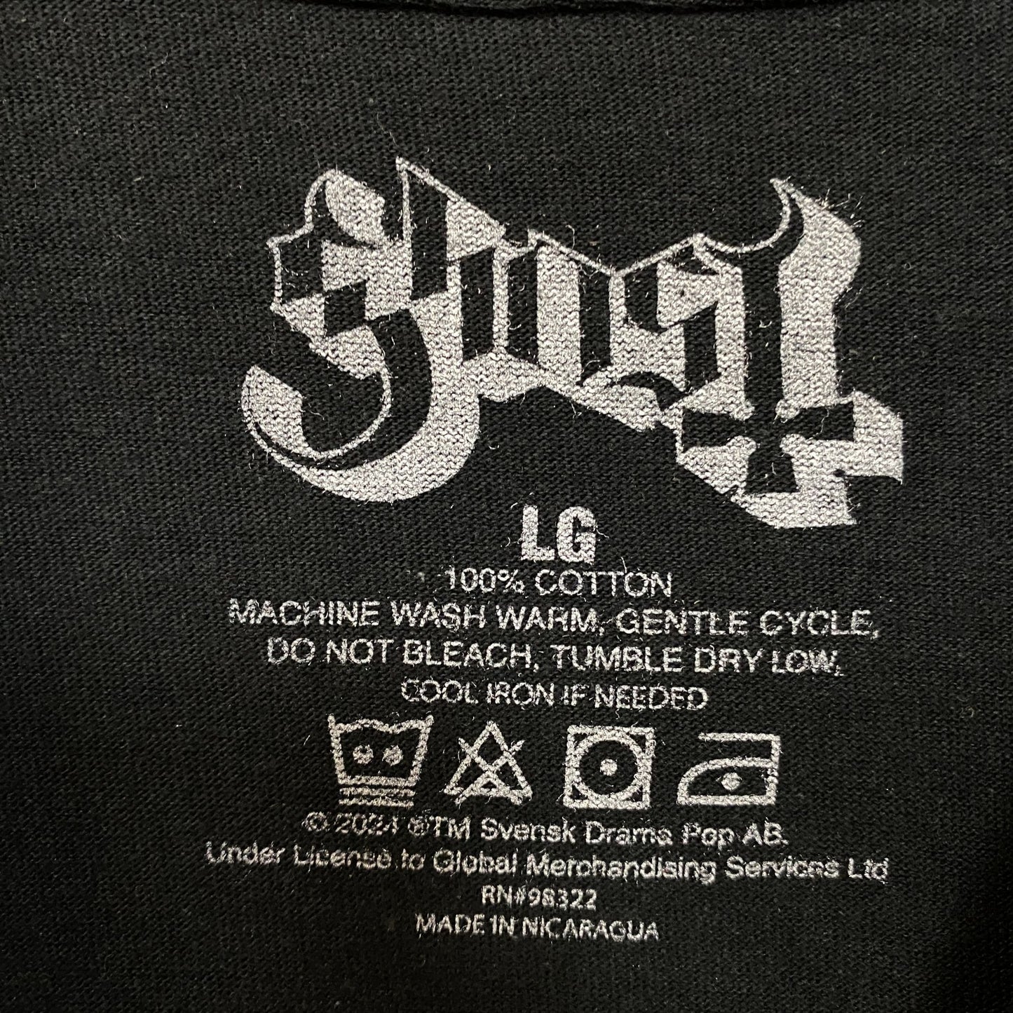 Ghost Cardinal Copia Crystal Ball Cards Heavy Metal Rock T-Shirt Large